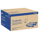 Brother  TN3380 Black Toner Cartridge Twin Pack