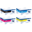 4 x Colour Brother TN-423 Toner Cartridge Multipack (TN-423BK/C/M/Y) - High Capacity
