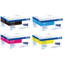 Brother  4 x Colour TN-910 Toner Cartridge Multipack (TN-910BK/C/M/Y) - Extra High Capacity
